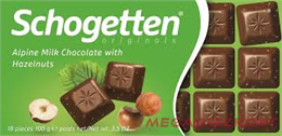 SCHOGETTEN ORIGINAL TÁBLÁS TEJCSOKOLÁDÉ 100G MOGYORÓS (15)