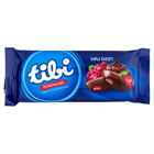 TIBI TÁBLÁS ÉTCSOKOLÁDÉ 90G MEGGY ÍZŰ ÉS CSOKIKRÉMES (17)