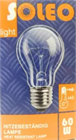 SOLEO NORMÁL 60W E27 230V RÁZÁSÁLLÓ ÁTLÁTSZÓ