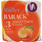 MÜLLER TOALETTPAPÍR 4TEK. 3RTG. BARACKVIRÁG