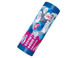 GLOSSY SZEMETES BÉLELŐ ZSÁK 30L 20DB/ROLL (50)