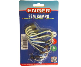 E. KAMPÓ FÉM 'S' 5DB 8CM (ENG-465) (60)