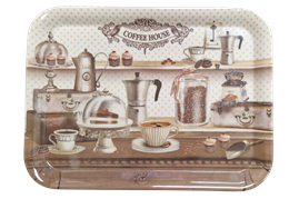 ACH TÁLCA MŰA. KÁVÉHÁZ 33x24,5x1,8CM (m40141) (48)