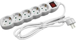 ENTAC ELOSZTÓ 1,5M 5 FOGLALAT KAPCSOLÓVAL (1)