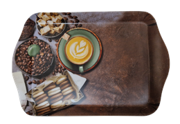 ACH TÁLCA MAŰ. KÁVÉ-SÜTI 21x14,1x1,8CM UZSONNÁS (m40340) (110)