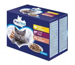 PREVITAL POUCH MACSKAELEDEL ALUTASAK 12X100G VITAL BOX SZÓSZOS (4)