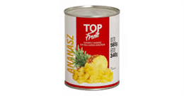 TOP FRUITS ANANÁSZKONZERV 565G DARABOLT (24)