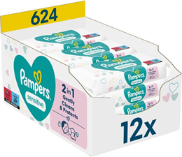 PAMPERS NEDVES TÖRLŐKENDŐ 12x52DB SENSITIVE (1)