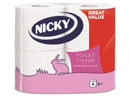 NICKY TOALETTPAPÍR GREAT VALUE 4TEK. 3RTG. (16)