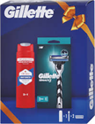 GILLETTE AJÁNDÉKCSOMAG MACH3 BOROTVA+2DB PÓTFEJ+OLD SPICE TUSF.250ML WHITEWATER (7)