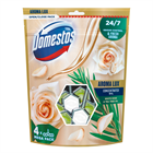DOMESTOS WC FRISSÍTŐ BLOKK AROMA LUX 4X55G WHITE ROSEBUDS&TEA TREE OIL (12)