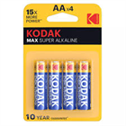 KODAK MAX ALKÁLI ELEM 4DB AA CERUZA (12)